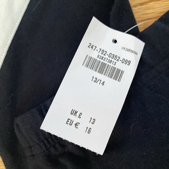 NWT Abercrombie Kids Leggings Girls 13/14 activewear workout Black stretch Logo - Picture 4 of 9